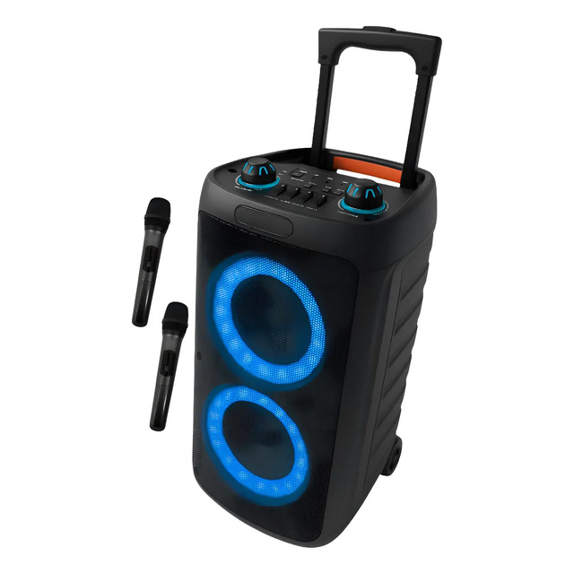 Caixa De Som Bluetooth Amplificada Grande Potencia Hz-2000 + 2 Microfones Sem Fio Limpo Pr... Caixa De Som Bluetooth Amplificada Grande Potencia Hz-2000 + 2 Microfones Sem Fio Limpo Pr...