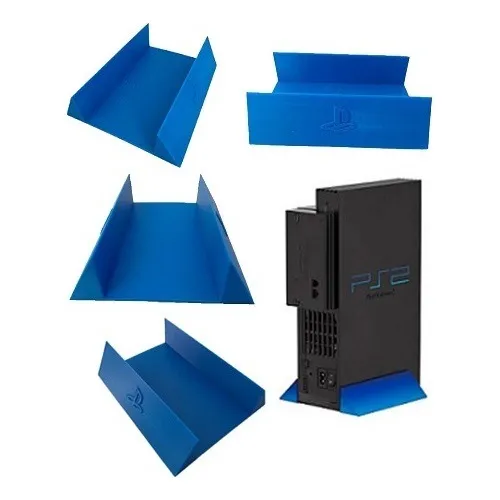 Suporte Vertical Azul Para Ps2 Fat (base Vert Playstation 2)