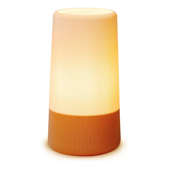 Lampara Velador Mesa Nordico Impresion 3d Luz Calida