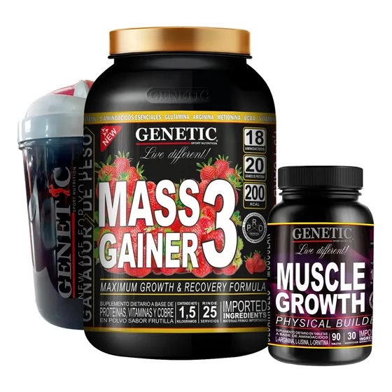 Súper Crecimiento Muscular Gainer Muscle Growth Vaso Genetic