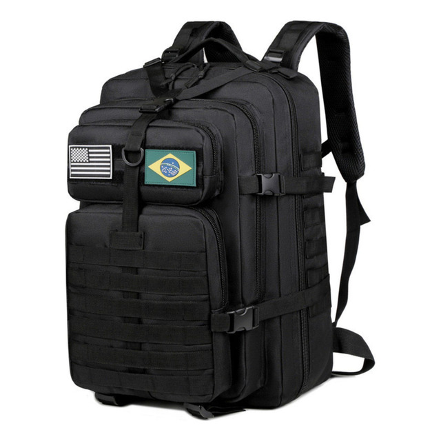 Xiaobang Mochila Tática Impermeável Militar Reforçada Grande 50litros Cor Preto Desenho Do... Xiaobang Mochila Tática Impermeável Militar Reforçada Grande 50litros Cor Preto Desenho Do...