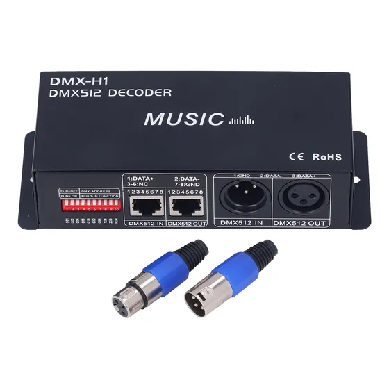 Grabador Dmx De 3 Canales, Grabador Led De Atenuación Rgb Aj