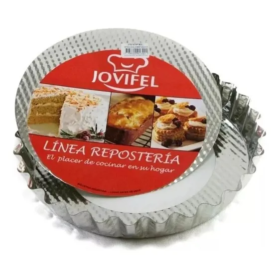 Tartera Desmontable 28 Cm Hojalata Molde Tarta Jovifel Color Gris