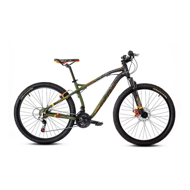 Bicicleta De Montaña Mercurio Ranger Rodada 26,21 Velocidade Color Verde militar/Negro