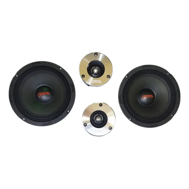 Combo De Medios 6.5 Mas Tweeter Tipo Bala 480w Marca Gama