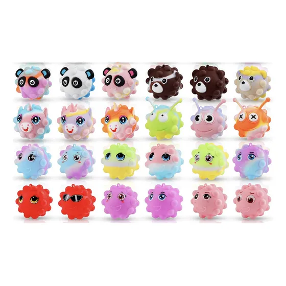 Juguete Anti Estrés Pop It P/ Niños Y Adultos Ojos Animalito