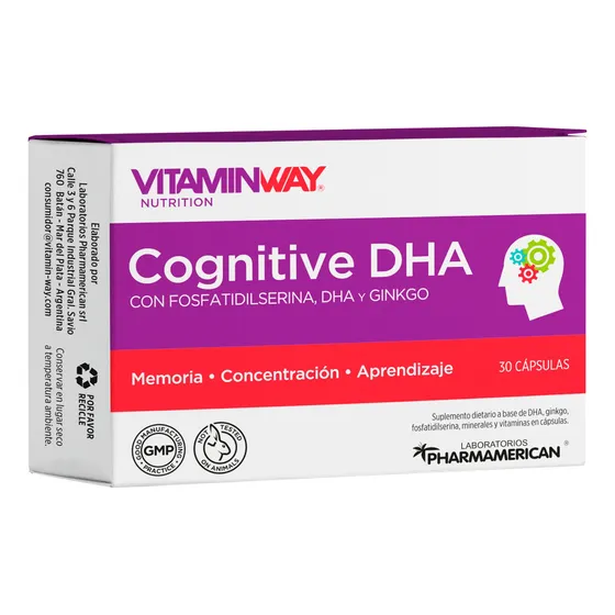 Vitamin Way Cognitive Dha Memoria Concentración X30 Capsulas
