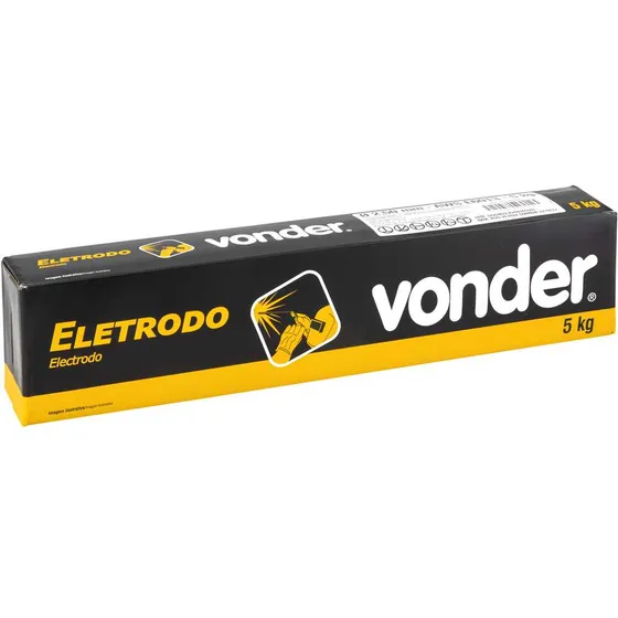 Eletrodo Em Aço 60.13 2,50mm Vonder 7457601325 Punta Cinza-escuro