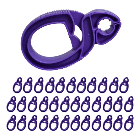 24 Broches Premium Plasticos Reforzados P/ Varillas Gruesas