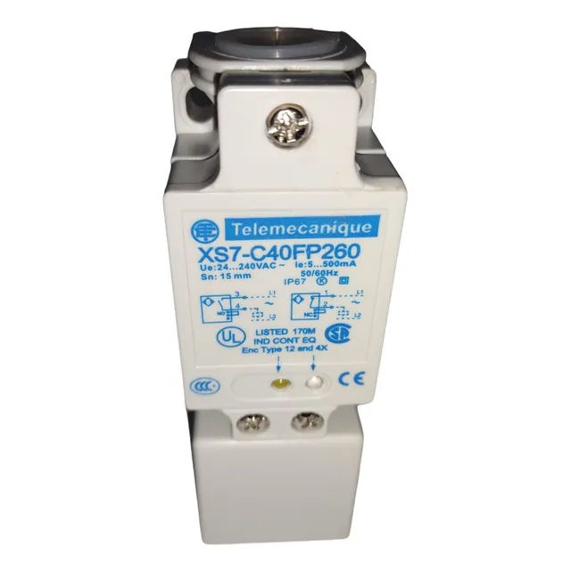 Xs7-c40fp260 Sensor Ind. 40x40x117 Sn15mm 24/240v 5...500 Ma