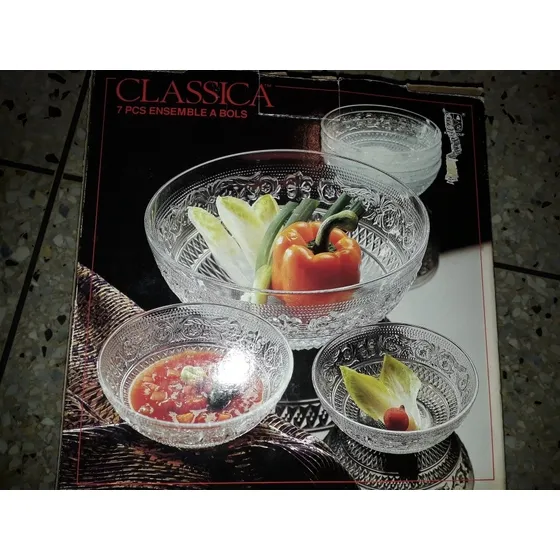 Set De Bowls De Cristal