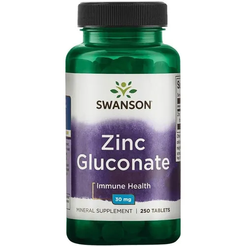 Swanson Gluconato De Zinc 30 Mg 250 Tabs Sfn