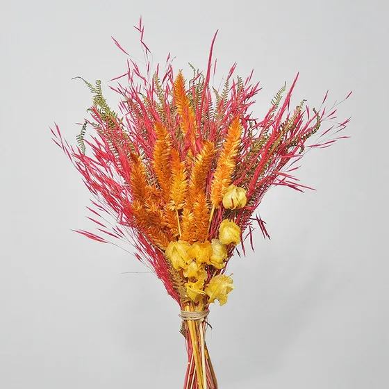 Kit 8 Buquês Flores Desidratadas Decoração Arranjo Noiva