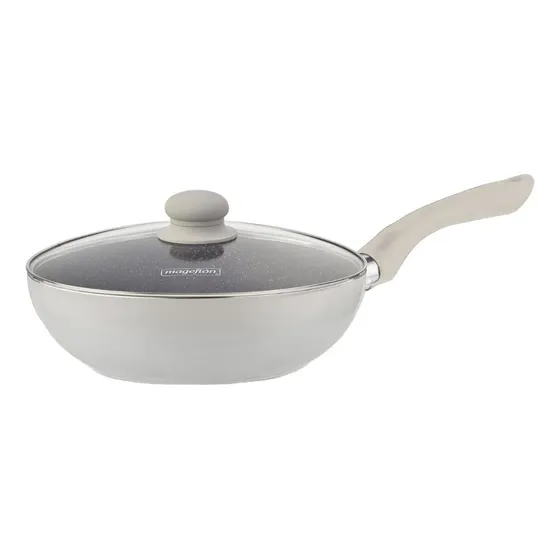 Sarten Magefesa Magno Wok/ Blanco/ De 28cm/ Con Tapa /45625