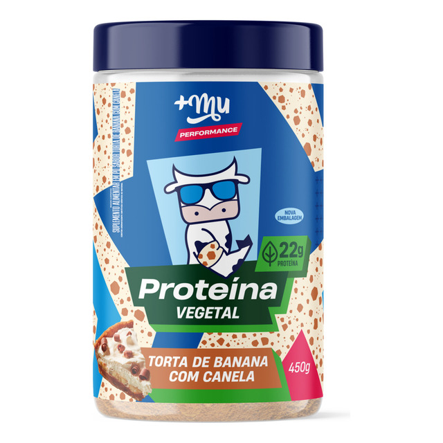 Proteína Vegetal Em Pó Muke Sabor Torta De Banana Com Canela Em Pote 450g +mu Proteína Vegetal Em Pó Muke Sabor Torta De Banana Com Canela Em Pote 450g +mu