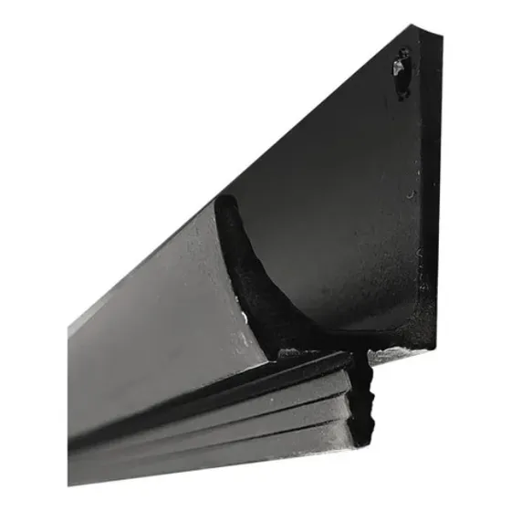 Perfil Tirador De Aluminio Tipo J 15mm X3mts Color Negro
