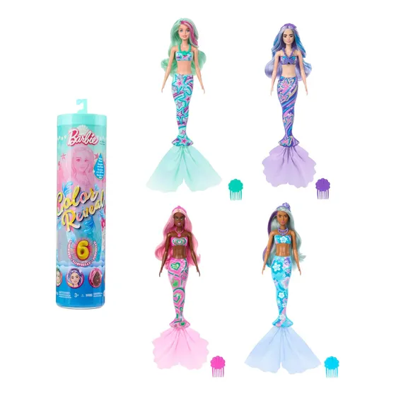 Barbie Color Reveal Sirena Del Fondo Del Mar Aleatorio