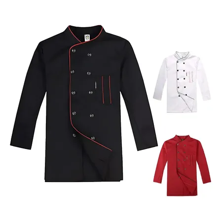 Filipina Chef Transpirable Suaveusable Manga Largas Uniforme