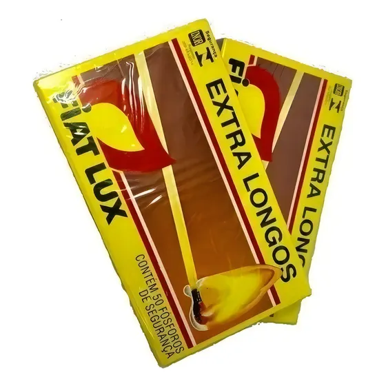 3 Cx De Fósforos Longos 9,5 Cm Cada 150un Fiat Lux Kit