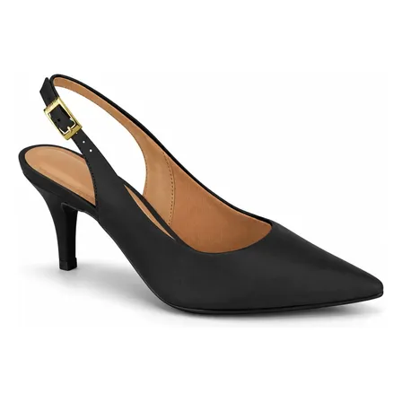 Scarpin Salto Fino Slingback Feminino Conforto Original