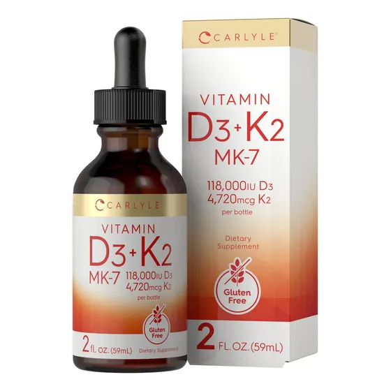 Suplemento Carlyle Liquid Vitamina D3 Con K2 60 Ml