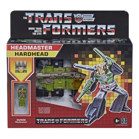 Figura Headmaster Retro Hasbro Transformers Hardhead Edad +8