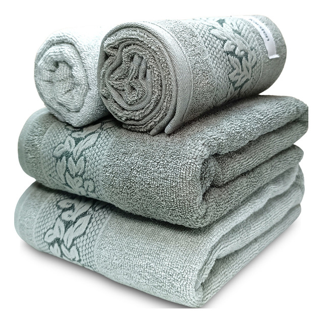 Jogo Banho Karsten Provence 100% Algodão Barra Jacquard 4 Cor Verde Claro/verde Escuro Lis... Jogo Banho Karsten Provence 100% Algodão Barra Jacquard 4 Cor Verde Claro/verde Escuro Lis...