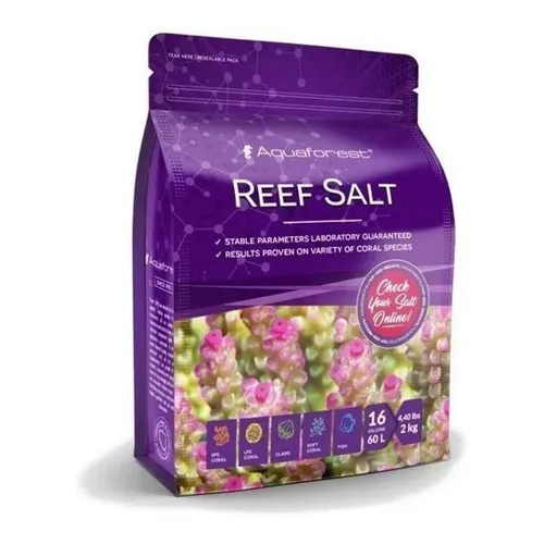 Sal Marina Reef Salt Para Acuarios, 2 Kg, Aquaforest