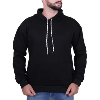 Moletom Canguru Unisex AlgodĂŁo Liso Blusa De Frio Flanelado Moletom Canguru Unisex AlgodĂŁo Liso Blusa De Frio Flanelado
