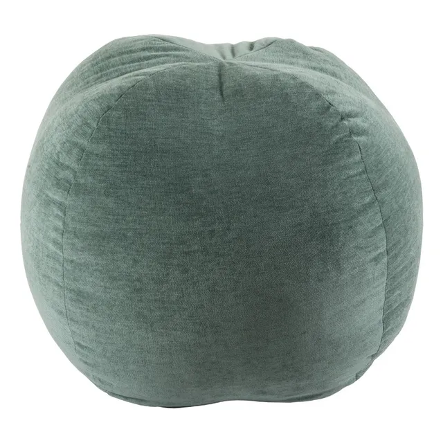 Sillón Puff Redondo 70 Cm Moderno Color Verde claro con Relleno