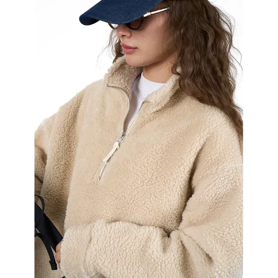Lufou Outono/inverno Novo Estilo Coreano Lazy Lamb Wool Half