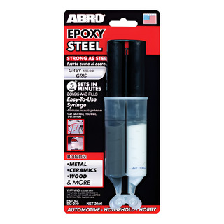 Cola Epoxi Titanium Aço Alumínio Bloco Motor 25ml Abro Eg330 Cola Epoxi Titanium Aço Alumínio Bloco Motor 25ml Abro Eg330