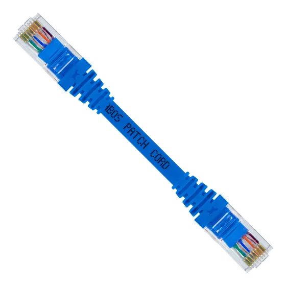 Kit 25 Cabo Ethernet Cat5e 100% Cobre 20 Centímetros Azul