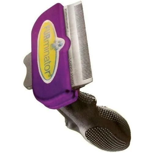 Cepillo Deslanador Gatos Grandes Furminator Pelo Largo Color Morado