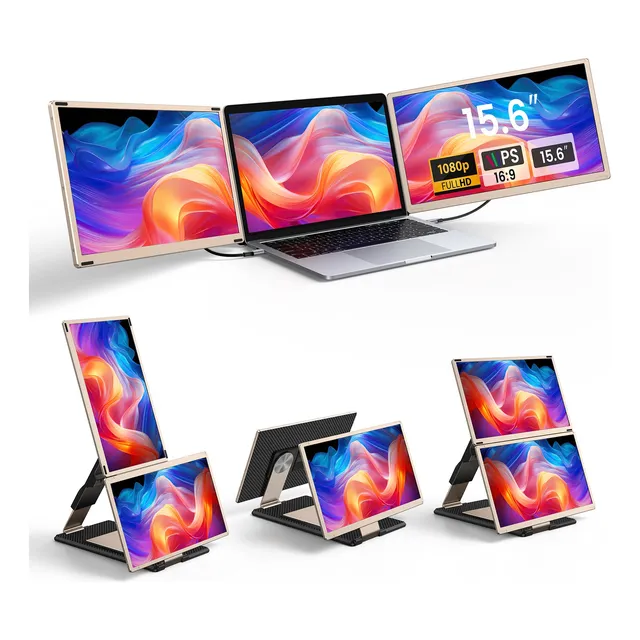 Monitor Dual 15.6  Tipo C Fhd 1080p Hdmi Para Laptop