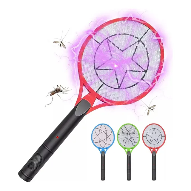 Raqueta Eléctrica Recargable Para Matar Moscas Y Mosquitos/raqueta Electrica Recargable Mata Moscas Y Mosquitos