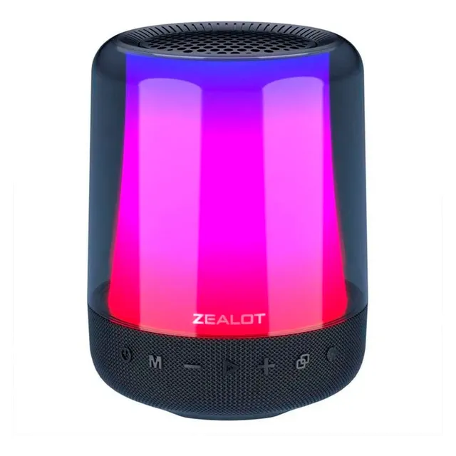 Parlante Inalambrico Zealot S66 Portatil 20w 3600mah Rgb Color Negro