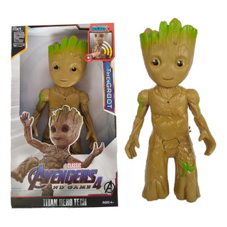 Boneco Groot Vingadores Articulados 30cm Com Som E Luz Boneco Groot Vingadores Articulados 30cm Com Som E Luz