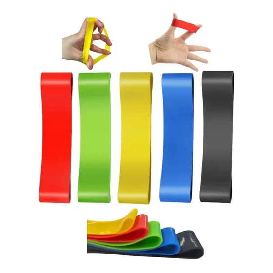 Bandas Elasticas Para Terapia De Mano Y Dedos X5uds