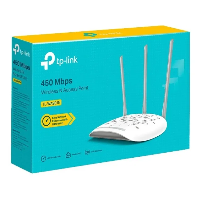 Punto De Acceso Inalámb. 450mbps Tl-wa901n Tp-link - Mihaba