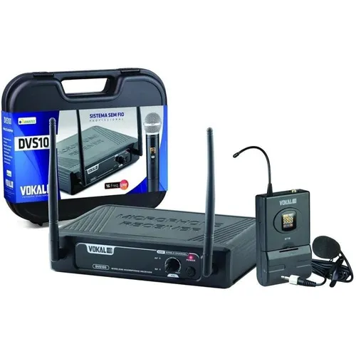Microfone Sem Fio Vokal Dvs100sl Lapela