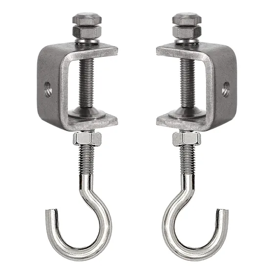 Juego De 2 Ganchos De Metal Para Vigas De Acero Inoxidable