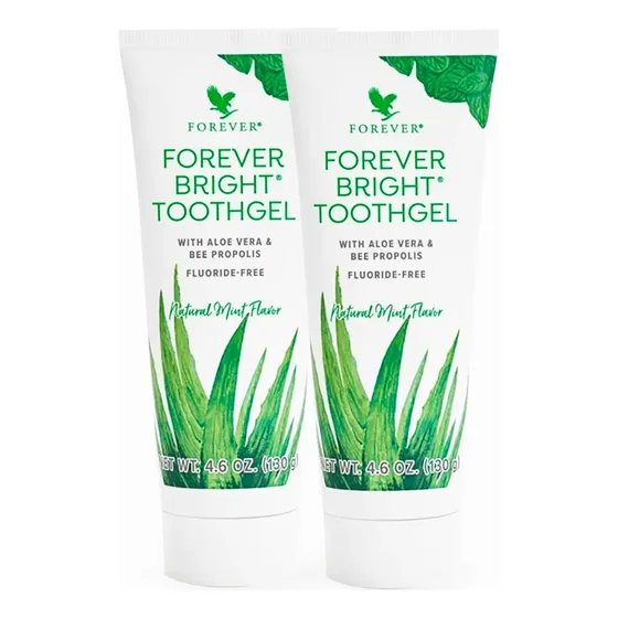 Pack X2 Pasta Dental Aloe Sin Fluor Natural Menta Forever | Cuotas sin interés