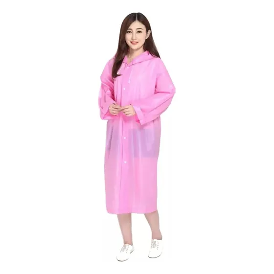 Pilot De Lluvia Con Botones Chubasquero Impermeable Adulto