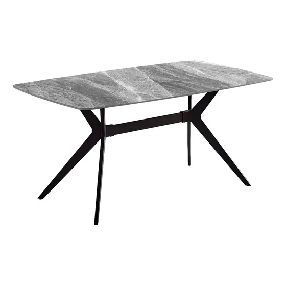 Mesa Comedor Vitro Cerámica Italia Rectangular 1.40 X0.80