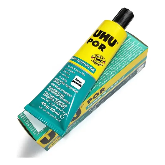 Pegamento Universal UHU color transparente de 40g