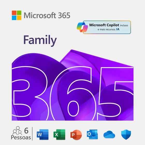 Microsoft 365 Family 12 Meses Até 6 Usuarios Digital