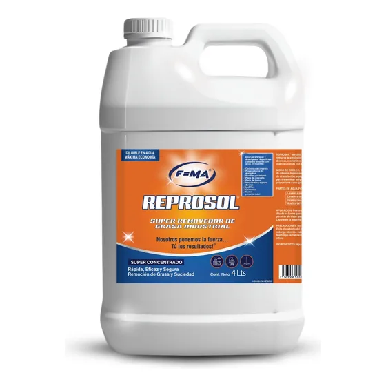 Reprosol Super Desengrasante Industrial 4 L Concentrado