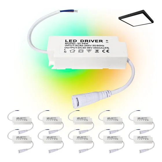 Kit 10 Driver Led Reator Fonte Plafon 30w 36w 48w Bivolt