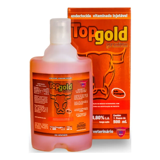 Top Gold Premium 4.8% +ade+b12 Vermífugo P/ Gado
